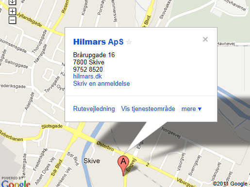 Hilmars Google kort