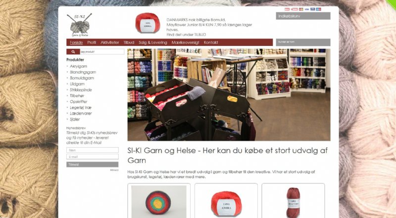 Si-Ki Garn Helse Hjemmeside, Online Markedsføring og IT-Support